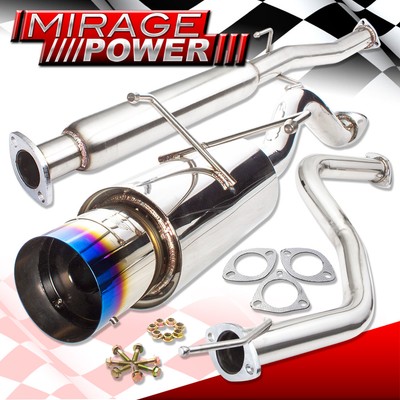 For 92-00 Civic DX LX EX 2.5'' N1 Catback Exhaust + 4.5'' Muffler Burn Tip GODSNOW