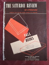 SATURDAY REVIEW October 18 1941 WWII FALL BOOKS E. B. White George Stevens