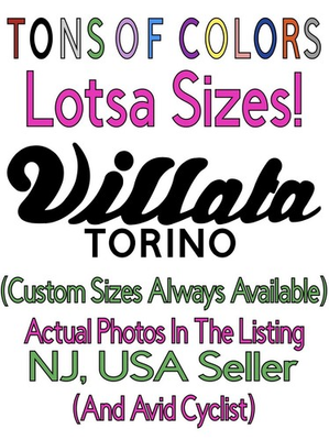 #ad #ad Villata Torino Die Cut Vinyl Decal Bikes Cycling Italian Bicycle Cycle Vintage $10.99