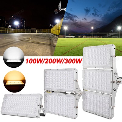 LED Fluter 100/200/300/400Watt Flutlicht Außen Strahler Baustrahler Scheinwerfer