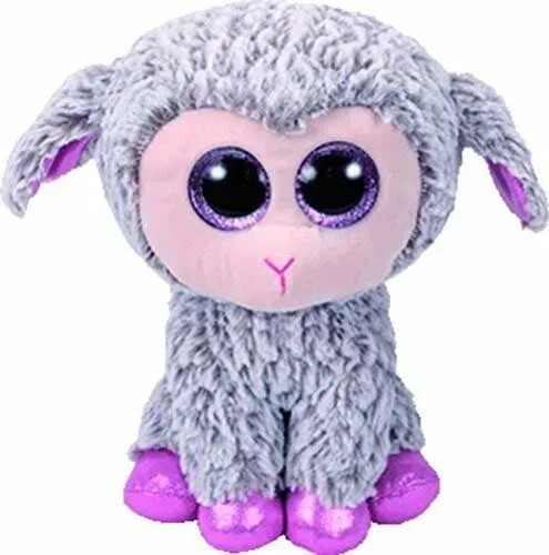 TY Beanie Boo Dixie Grey Sheep Medium 37257 9"" TALL ****NEW