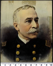 1898 ADMIRAL DEWEY U.S. NAVY CHROMOLITHOGRAPH  JULIUS BIEN  SPANISH AMERICAN WAR