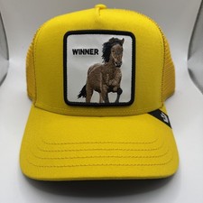 Goorin Bros Yellow Winner Horse Trucker Hat Adjustable Snapback