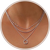 Halskette 14K Gold Zirkonia Herz Perlen Kreuz AnhäNger Edelstahl Damen Schmuck