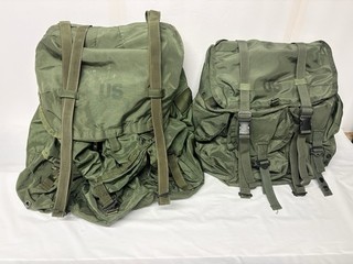 USGI ALICE Pack Combo Large LC 1 & Medium LC 2 OD Green Bags Only No Frames
