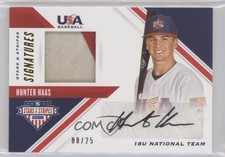 2020 USA Baseball Stars & Stripes Signatures Prime 8/25 Hunter Haas Auto 0g4