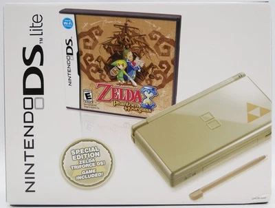 Nintendo DS lite Legend of Zelda Phantom Hourglass Gold Triforce NEU SEALED - Bild 1 von 4