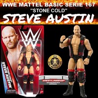 WWE Mattel Basic Main Event Serie 167 Steve Austin Wrestling Figur Elite Legends