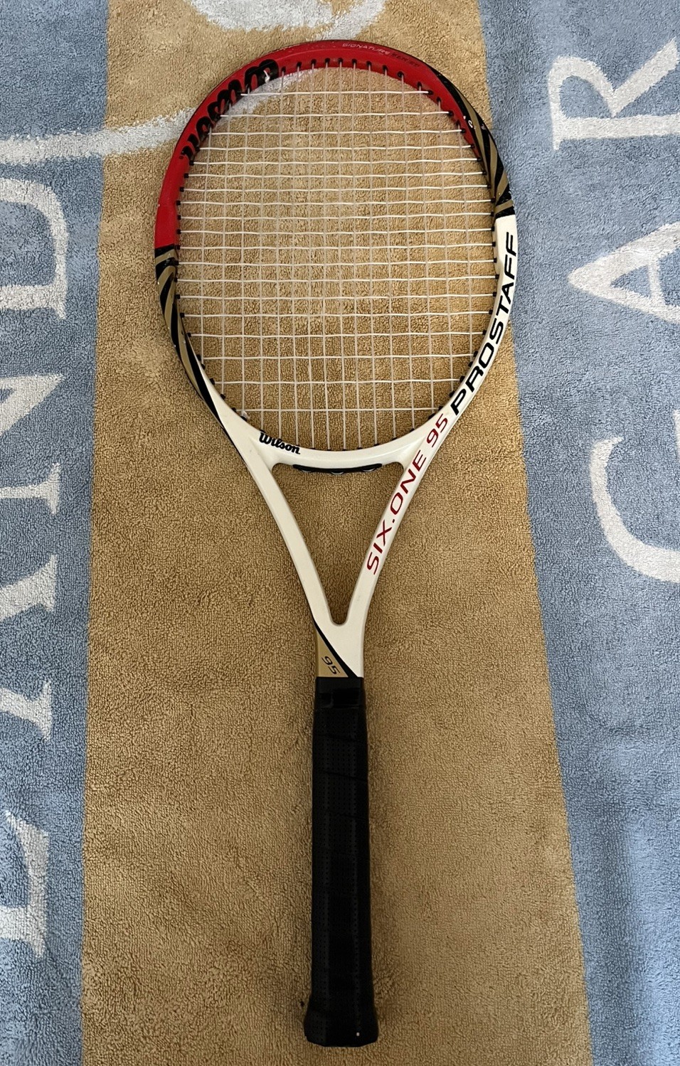 Raqueta de tenis/raqueta de tenis Wilson Pro Staff Six One 95 BLX, L2, 16x19, 313 g,