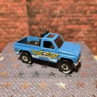 Vintage Mattel Hot Wheels 1977 Real Rider Tires Blue Bywayman Eagle PickUp Truck