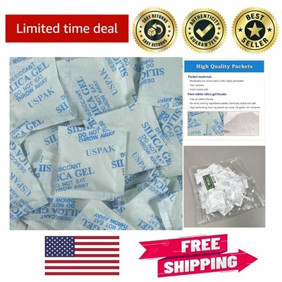 50 Pack Silica Gel Desiccants - Reusable 5g Moisture Control Solution