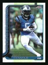 2025 Topps Chrome #43 Rico Dowdle Refractor