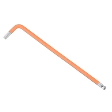 5mm Ball End Hex Key Wrench L Shaped Long Arm S2 Steel Repairing Tool Orange