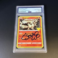Steve Aoki Autograph Signed Card Pokemon Reshiram 2021 PSA/DNA COA