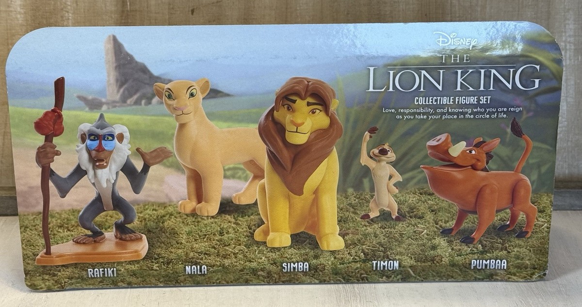 2019 Just Play Disney The Lion King 5 Piece Collectible Figure Set