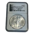 2012 (S) NGC MS70 Burnished Silver American Eagle -First Releases 3A