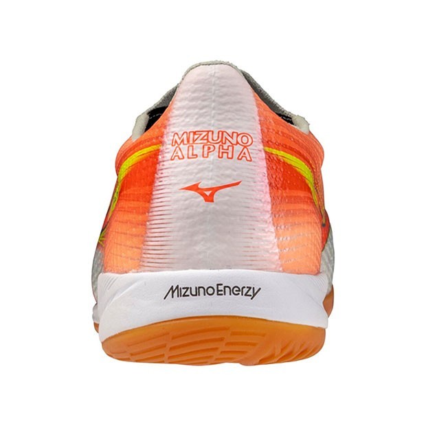 MIZUNO Futsal Shoes MIZUNO ALPHA III ELITE IN White/Orange
