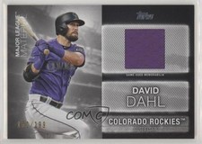 2020 Topps Major League Material Black 152/199 David Dahl #MLM-DD s3g