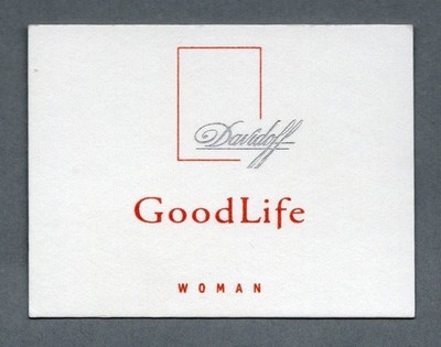 Davidoff Goodlife Woman Advertising Card - Advertising Card 