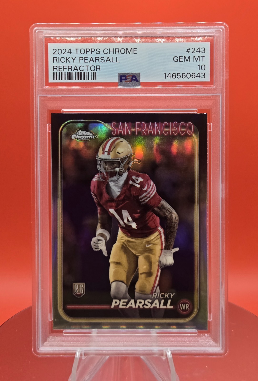 Ricky Pearsall Topps Chrome #243 Refractor