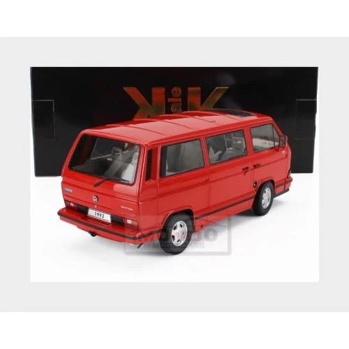 1:18 KK Scale Volkswagen T3 Multivan 1992 Red KKDC180142 Modellino - Immagine 3 di 3