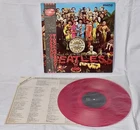 BEATLES Sgt. Pepper's Lonely Vinyl LP 1982 EAS-70137 MONO RED WAX obi Japan EX