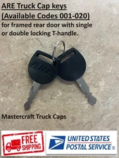 ARE Replacement Truck Cap Keys (Available Codes 001-020)