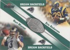 2002 Fleer Throwbacks Eric Dickerson Kurt Warner #3 DB