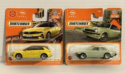 Matchbox Opel Astra 2022 - Astra L New Collection und Opel Kadett GT/E - OVP
