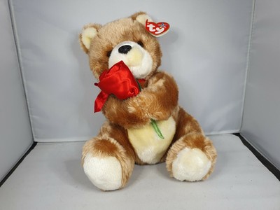 Brandneu mit Etikett 2005 Ty Beanie Buddies - 'Always' + rosabrauner Teddybär - großes Stofftier