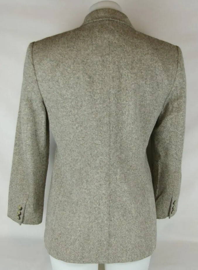 Talbots Petites Gray Fully Lined  2 Button Wool B… - image 11