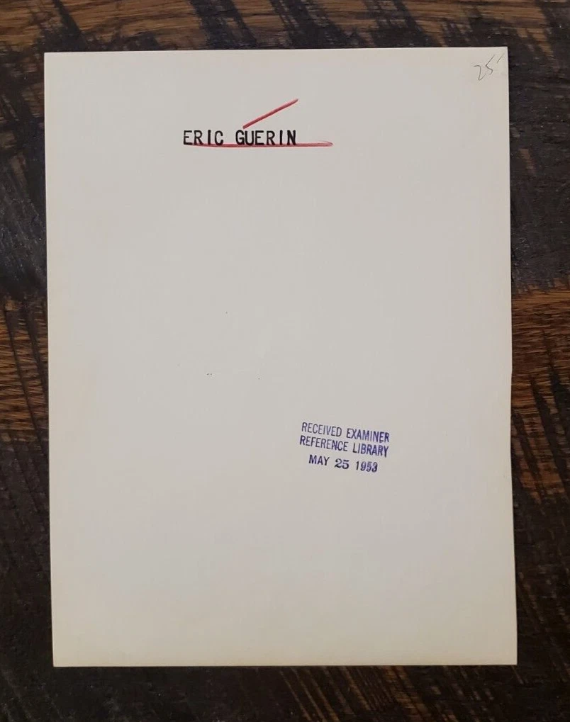 1953 Horse Racing Press Photo - HOF Jockey Eric Guerin - Native Dancer - 画像2/2