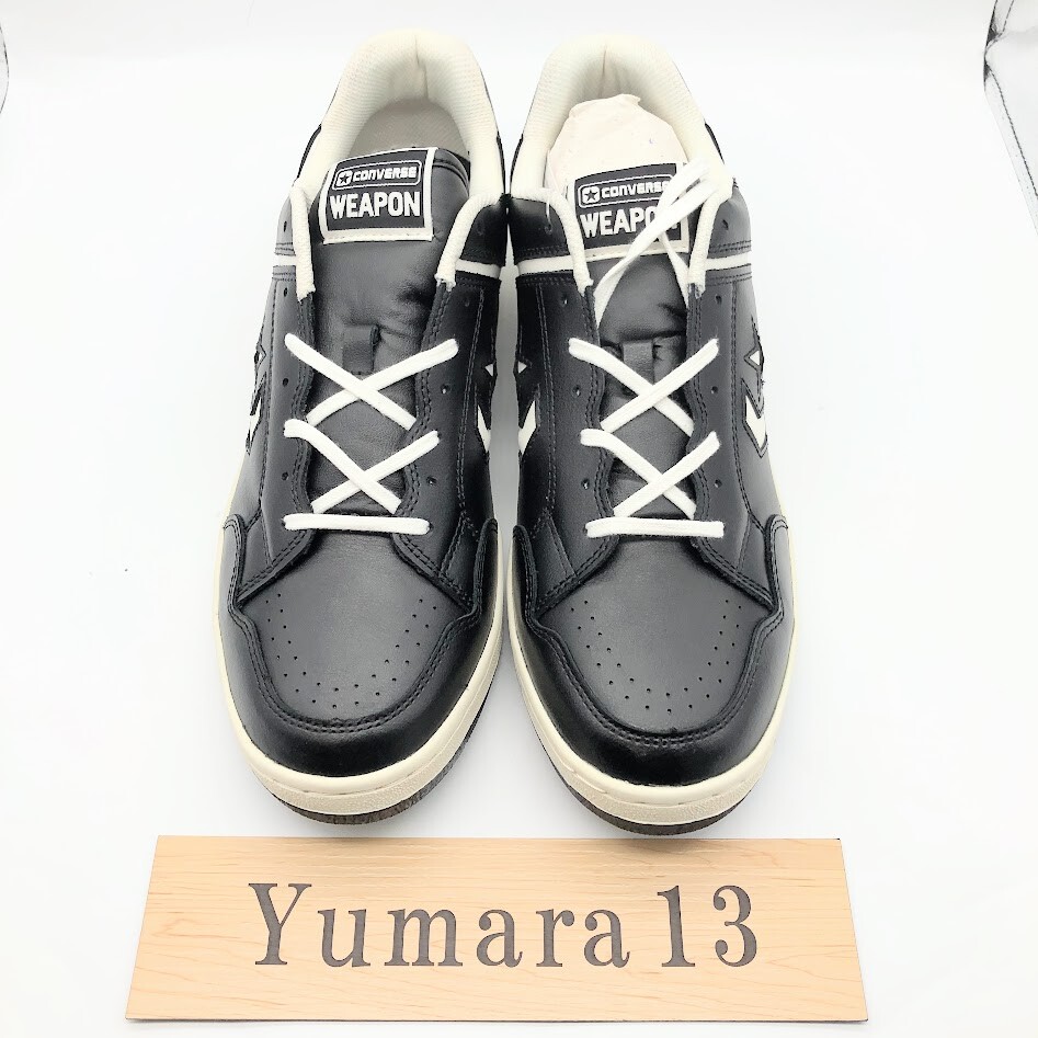 国内配送 CONVERSE WEAPON OX BLACK Converse Weapon OX Black White 34201750 Men's Size | eBay
