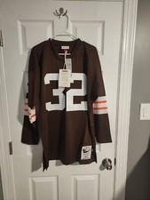100% Authentic Mitchell & Ness 1964 Jim Brown Cleveland Browns Sz 48 XL 