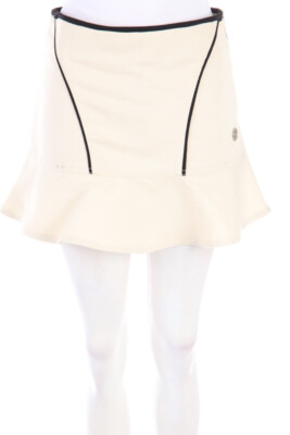 AJ ARMANI JEANS Skirt Volants Frills I 40 = D 34 light beige collectors item NEW