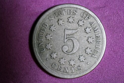 ESTATE FIND 1867 - SHIELD NICKEL!! #N04461 - Picture 2 of 2
