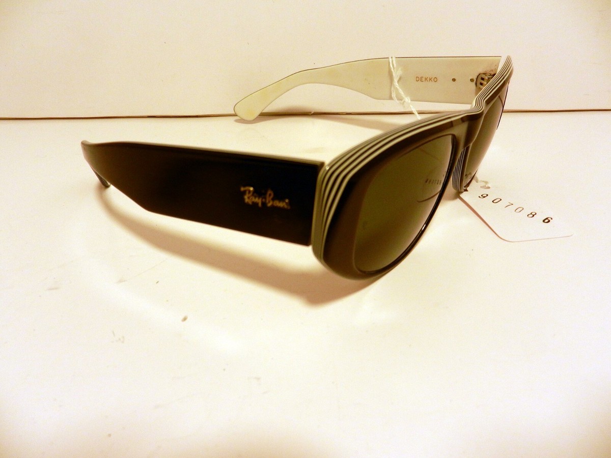 Ray-Ban B&L DEKKO Eye Cat Heavy Black/White Eyebrow NOS Authentic