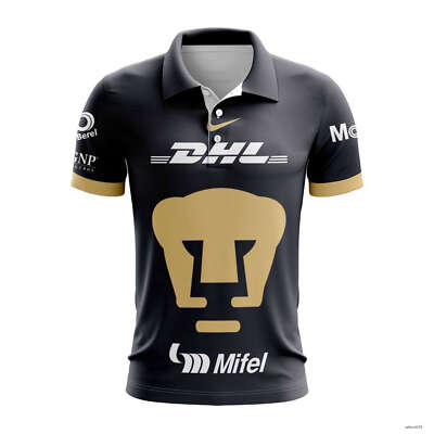 LIGA MX Pumas UNAM 2023   2024 Away Polo Shirt S5XL Gift Fan