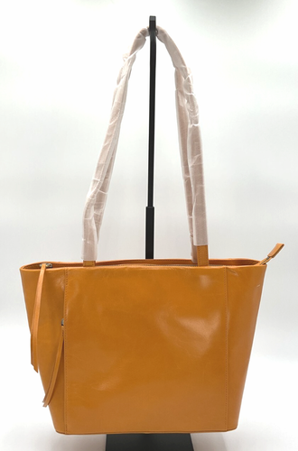 HOBO Haven Warm Amber Leather Tote Bag NWT