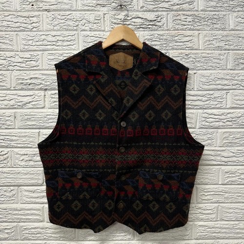Vintage Aztec Woolrich 100% Wool Vest Men’s Large - Picture 2 of 5