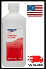 Equate 91 Isopropyl Alcohol Liquid Antiseptic, 16 fl oz