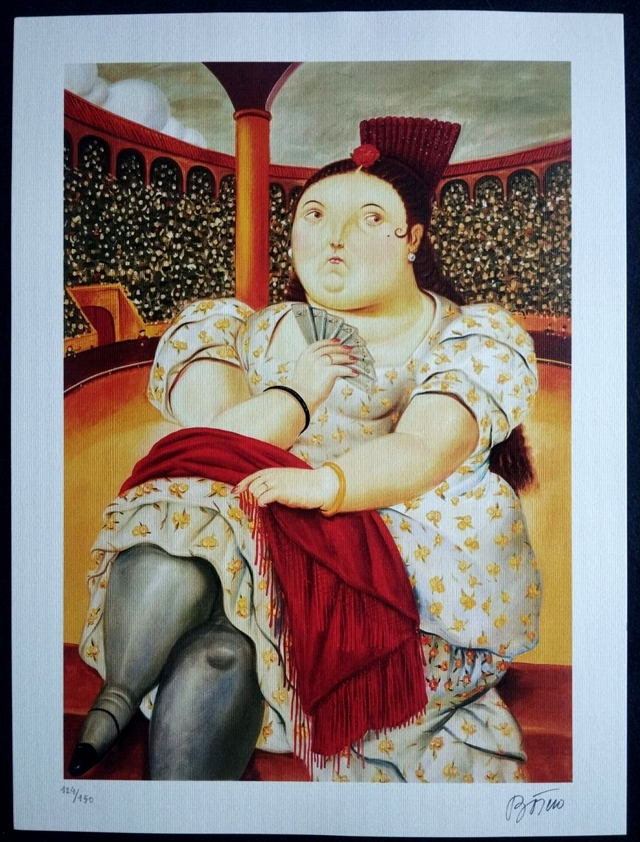 洋書 ボテロ BOTERO PAINTINGS AND DRAWINGS Fernando Botero Lithograph COA Original Numbered Signed