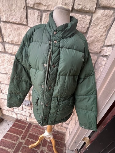green Hunting 70s 80s JC Penney Quilted 