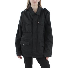 Levi Strauss & Co. Womens Black Utility Jean Denim Jacket Coat L Bhfo 4278