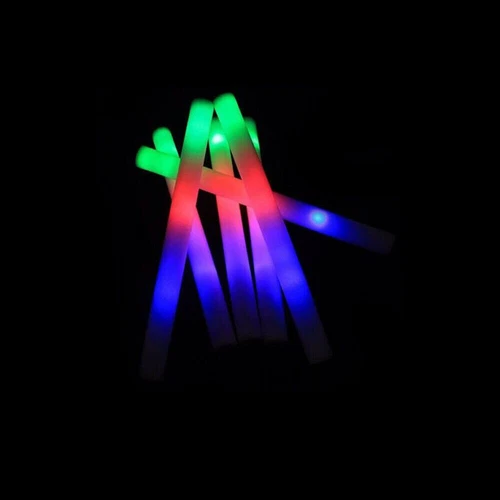 100-500 PCS Light Up Foam Sticks LED Wands Batons Party Dj Flashing Glow Sticks - Picture 10 of 33
