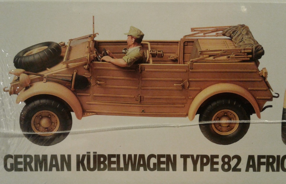 TAMIYA ドイツ軍 KÜBELWAGEN TYPE 82 1/16スケール Tamiya 1/16 scale kit 36202, German Kubelwagen Type 82
