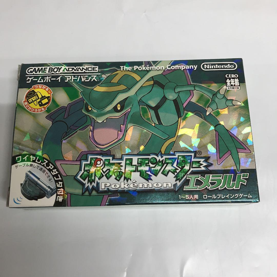Game Boy Advance GBA Pokemon Emerald Japanese w/Box Game Boy Advance GBA Pokemon Emerald Japanese w/Box