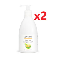  BULK 2X Apicare Baby Bee Shampoo  Wash 300ml New Zealand