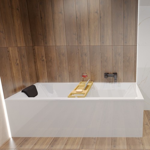 Badewanne Rechteck Wanne Bad 165x75 + Bambus Ablage + Ablauf & Füße GRATIS ! - Bild 3 von 9