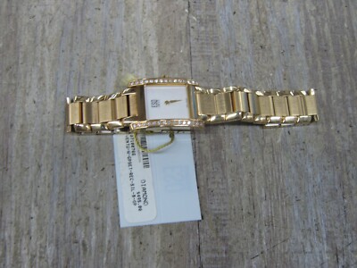 ESQ Women s Watch With Diamonds GOLDTONE MOP  DIAL E5196 NEW FREE FAST SHIPPING
